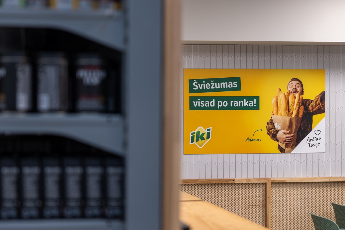 IKI parduotuvėse šviežumas visad po ranka.